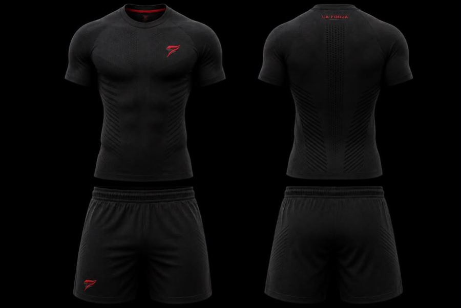 Camiseta y pantalón corto La Forja, corte hombre