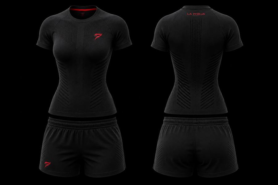 Camiseta y pantalón corto La Forja, corte mujer